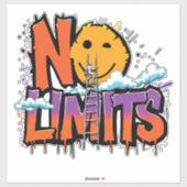 No Limits Graffiti Art – Motivatie Sticker (Vel)