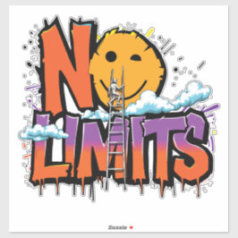No Limits Graffiti Art – Motivatie Sticker