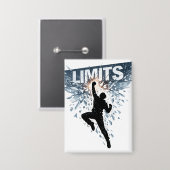 No Limits Motivation Design  Button (Voorkant / Achterkant)