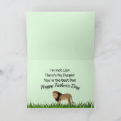 No Lion, tu es le meilleur papa - carte Fête des p (Intérieur)