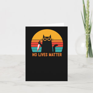 No Lives beroemd gemaakt door Halloween Cat Sticke Kaart
