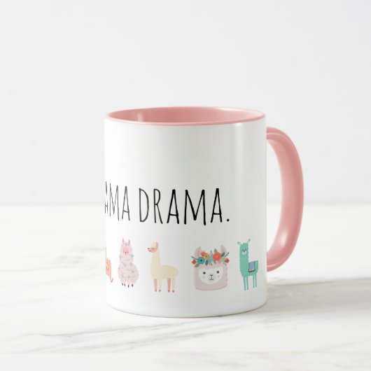 No Llama Drama Mok (Voorkant rechts)