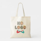No Logo Anti Brand Capitalist Tote Bag (Achterkant)