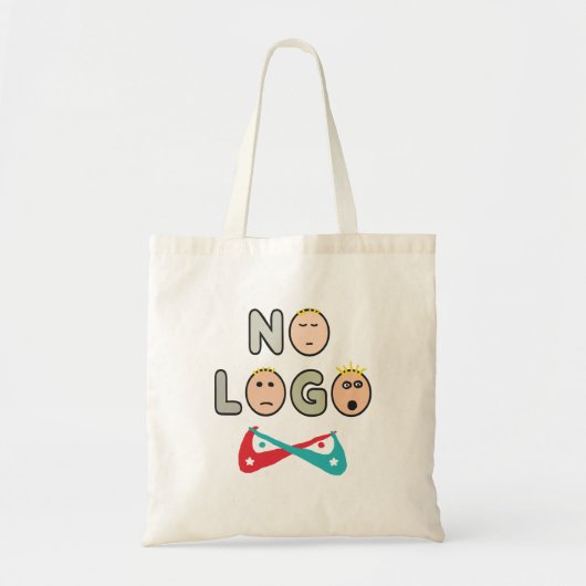 No Logo Anti Brand Capitalist Tote Bag (Voorkant)