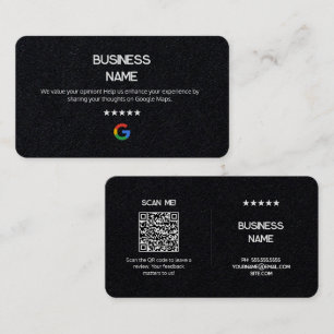 📲 No Logo Simple Google Review Premium Cartes