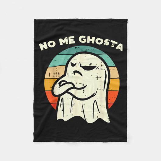 No Me Ghosta Funny Ghost Mexican Halloween Men Wom Fleece Deken (Voorkant)