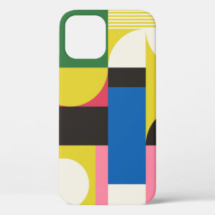 No Modernisme kunstwerkpatroon gemaakt met abstrac iPhone 12 Hoesje