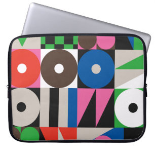 No Modernisme kunstwerkpatroon gemaakt met abstrac Laptop Sleeve