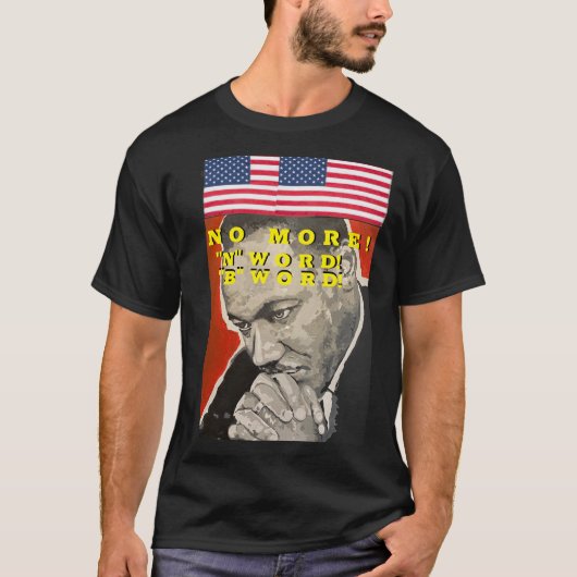 NO MORE N WORD Basic Dark T-Shirt (Devant)