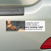 No more swamp rates bumpersticker (Op auto)
