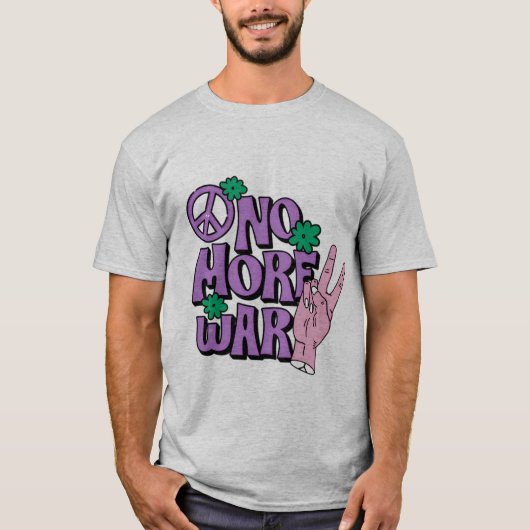 "No More War" Grafisch T-shirt (Voorkant)