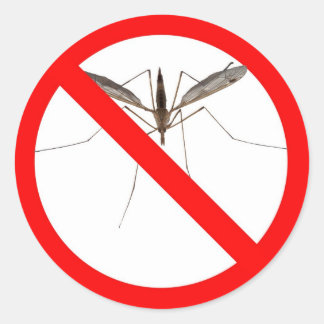 No Mosquitos Ronde Sticker