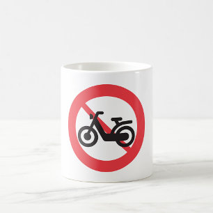 No Motorbikes Road Sign Koffiemok