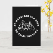 No mountain too high, no trail too long kaart (Gele Bloem)