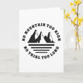 No mountain too high, no trail too long kaart (Gele Bloem)