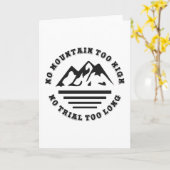 No mountain too high, no trail too long kaart (Gele Bloem)