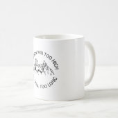 No mountain too high, no trail too long koffiemok (Voorkant rechts)