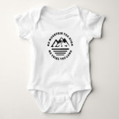 No mountain too high, no trail too long romper (Voorkant)