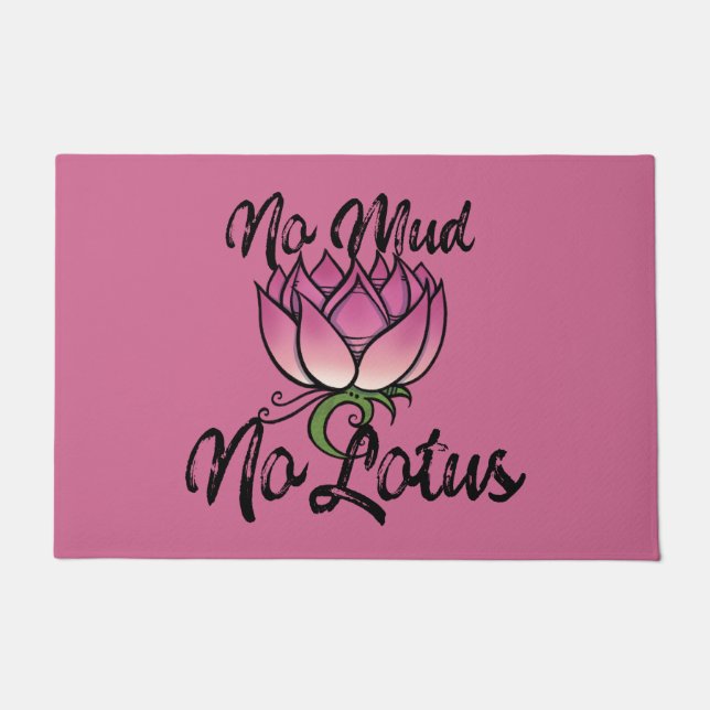 No Mud No lotus Blossom Deurmat (Voorkant)