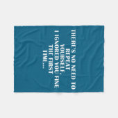 No Need Repeat Yourself I Ignored You Funny Saying Fleece Deken (Voorkant (Horizontaal))