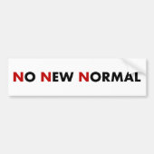 No New Normal bumper sticker (Voorkant)