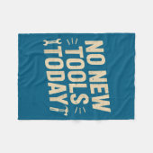 No New Tools Today Retro Meme Tools Lover  Fleece Deken (Voorkant (Horizontaal))