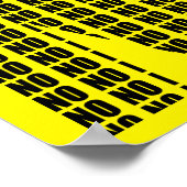 No No No Funny Poster Sign (Coin)