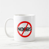 NO NOOBS - geek/hacker/pc/code aap Koffiemok (Links)