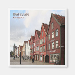 NO # Noorwegen - Bergen - Bryggen Magneet