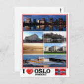 NO - Noorwegen - Oslo - Briefkaart (Voorkant / Achterkant)