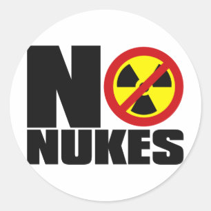 NO_NUKES RONDE STICKER
