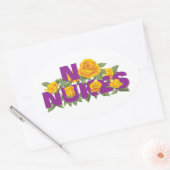 NO NUKES - Sticker officiel de la MISSION ROSE (Enveloppe)