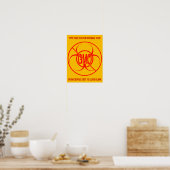 No OGM Poster Biodanger Personnalisé Aucun OGM Sig (Cuisine)