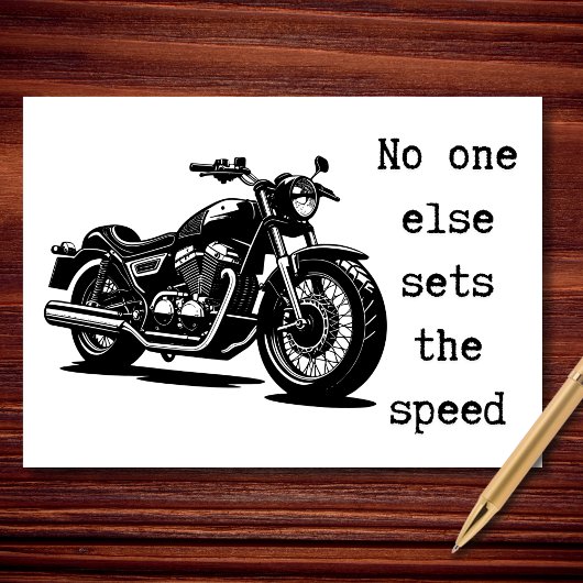 No One Else Sets the Speed Kaart