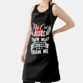 No One Rubs His Meat Funny BBQ Apron | Grill Gift Schort (Insitu)