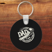 No Other Dad Can Measure Up Men Funny Fathers Day Sleutelhanger (Voorkant)