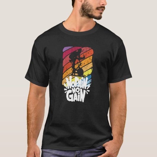 No Pain No Gain Indoor Cycling Class  1 T-shirt (Voorkant)
