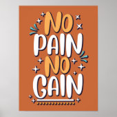No Pain No Gain Poster (Devant)