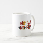 No Pain, No Pizza Mug - Drôle Fitness Design (Devant droit)