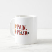 No Pain, No Pizza Mug - Drôle Fitness Design (Devant gauche)
