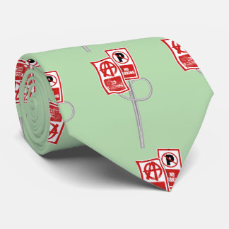 No parking anarchy sign stropdas