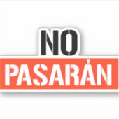 No Pasaran Sticker (Voorkant)