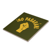 No Pasaran - Zij zullen niet passeren Tegeltje (Zijkant)