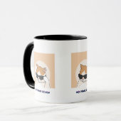 No Paws Given Mug – Cute Coffee mug for Cat lovers Mok (Voorkant links)