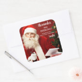 No Peeking AJOUTER LE NOM Stickers Cadeaux Santa C (Enveloppe)