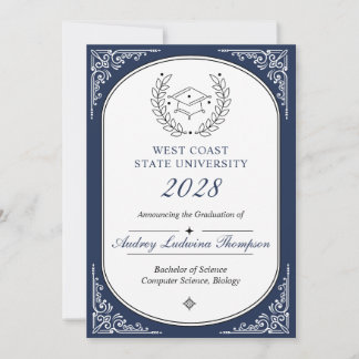 No Photo Graduation Announcements Aankondiging