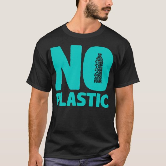 No Plastic T-shirt (Voorkant)