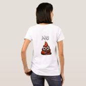 No Poo Emoji T-Shirt (Achterkant volledig)