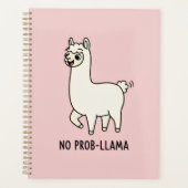 "No Prob-Llama" Cute Llama Doodle - Chill Vibe Planner (Voorkant)