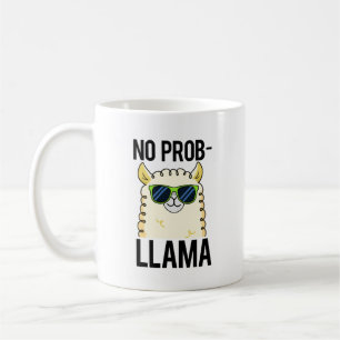 No-Prob-Llama Funny Cool Llama Pun Koffiemok